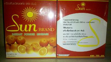 ซันน์ พาวเดอร์ ดีท็อกซ์ไร้สาย เครื่องดื่มชนิดผงแห้ง ตรา ซันน์ (Sun Brand)