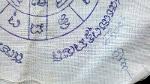 ผ้ายันต์มงกุฏพุทธเจ้า มีจารปากกาอักษรธรรมล้านนา เก่าไม่รู้ที่ อายุไม่ต่ำกว่า20ปี ใครรู้รับไปครับ