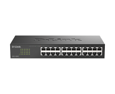 D-LINK DGS-1024C 24-port Unmanaged Gigabit Switch (Metal, Rackmount)