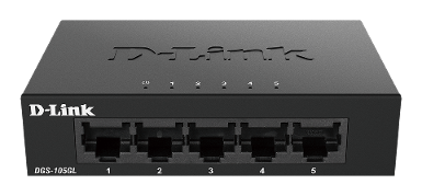 D-LINK DGS-105GL 5 Port Gigabit Metal Unmanaged Desktop Switch