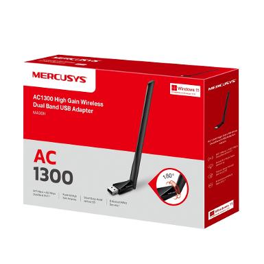 MERCUSYS MA30H AC1300 High Gain Wi-Fi USB Adapter