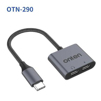 ONTEN OTN-290 2 in 1 Type-C to audio and charging adapter