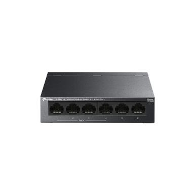TP-LINK S106P 6-Port 10/100Mbps Desktop Switch with 4-Port PoE+